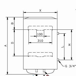 Máy nước nóng gián tiếp Pro R Ariston